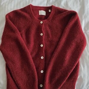 Doen Rich Burgundy Cardigan